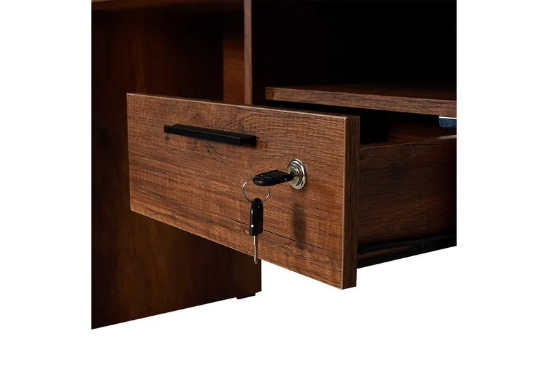 Studie skrivebord Matulca Valnøtt - Valnøtt - Møbler - Bord - Kontorbord - Skrivebord