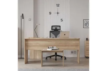 Studie skrivebord Quelanwich Lys valnøtt - Lys valnøtt - Møbler - Bord - Kontorbord - Skrivebord