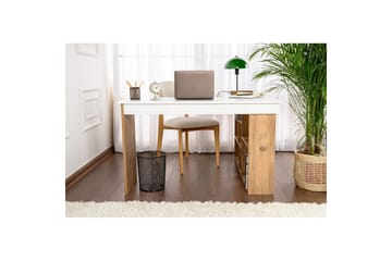 Studiebord Regar Hvit Atlantisk Furu - Hvit Atlantisk Furu - Møbler - Bord - Kontorbord - Skrivebord