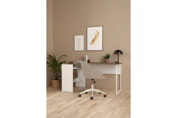 Taketo Skrivebord 81x145,1 cm - Hvit - Møbler - Bord - Kontorbord - Skrivebord