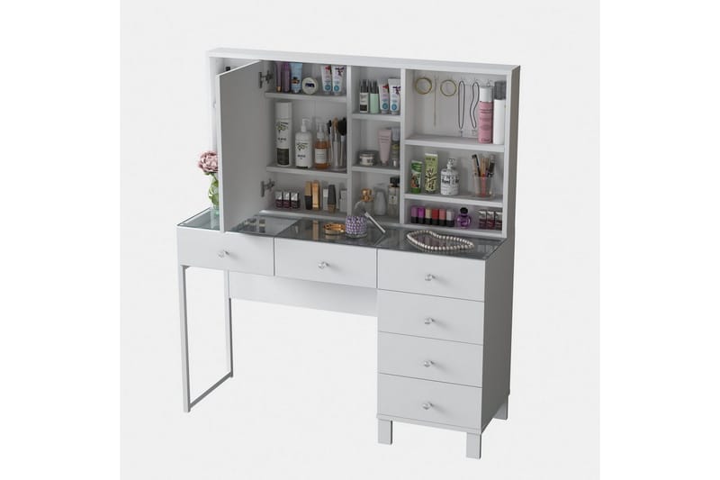Talros Sminkebord 120 cm - Hvit - Møbler - Bord - Kontorbord - Skrivebord
