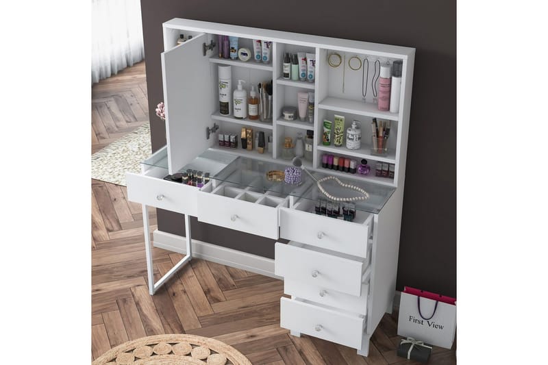 Talros Sminkebord 120 cm - Hvit - Møbler - Bord - Kontorbord - Skrivebord
