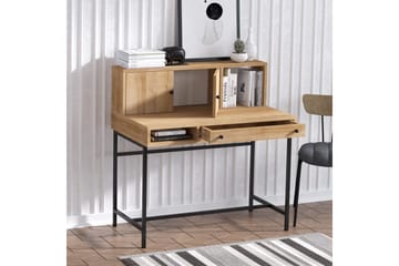 Teyric Skrivebord 60x100 cm - Eik/Sort - Møbler - Bord - Kontorbord - Skrivebord