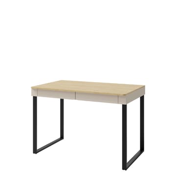 Travic Skrivebord 125 cm med Skuffer i Tre med Eikeutseende - Beige - Møbler - Bord - Kontorbord - Skrivebord