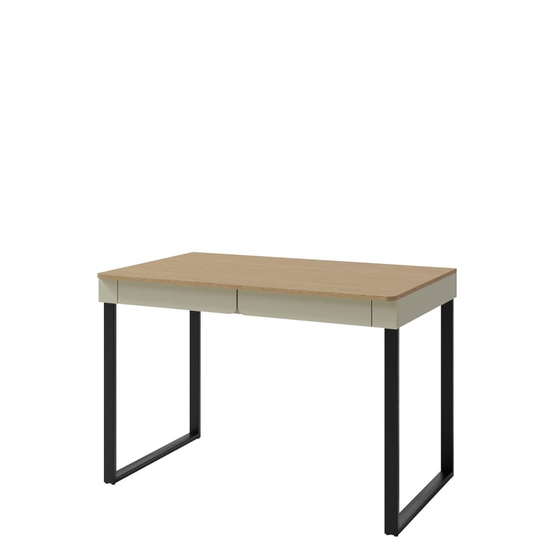 Travic Skrivebord 125 cm med Skuffer i Tre med Eikeutseende, Brun
