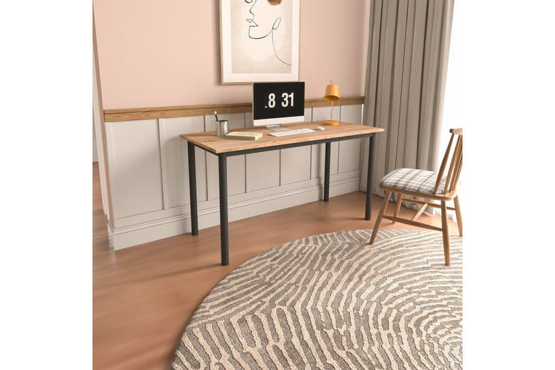 Viva Skrivebord 110 cm - Eik/Sort - Møbler - Bord - Kontorbord - Skrivebord