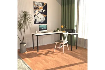 Viva Skrivebord 120x150 cm - Sort/Hvit - Møbler - Bord - Kontorbord - Skrivebord