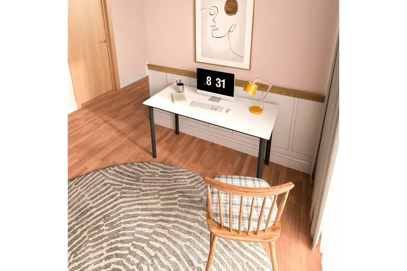 Viva Skrivebord 55x110 cm - Sort/Hvit - Møbler - Bord - Kontorbord - Skrivebord