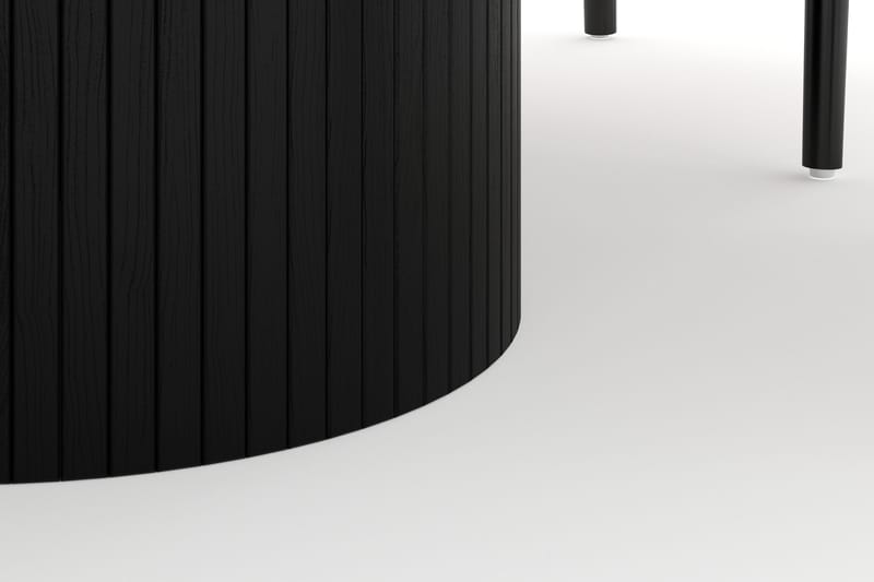 Kopparbo Matgruppe 150 cm Rund med 6 Dastoori Spisestol - Svartbeiset eik - Møbler - Bord - Spisegruppe