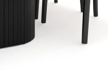 Kopparbo Matgruppe 160 cm med 6 Dastoori Spisestol - Svart - Møbler - Bord - Spisegruppe