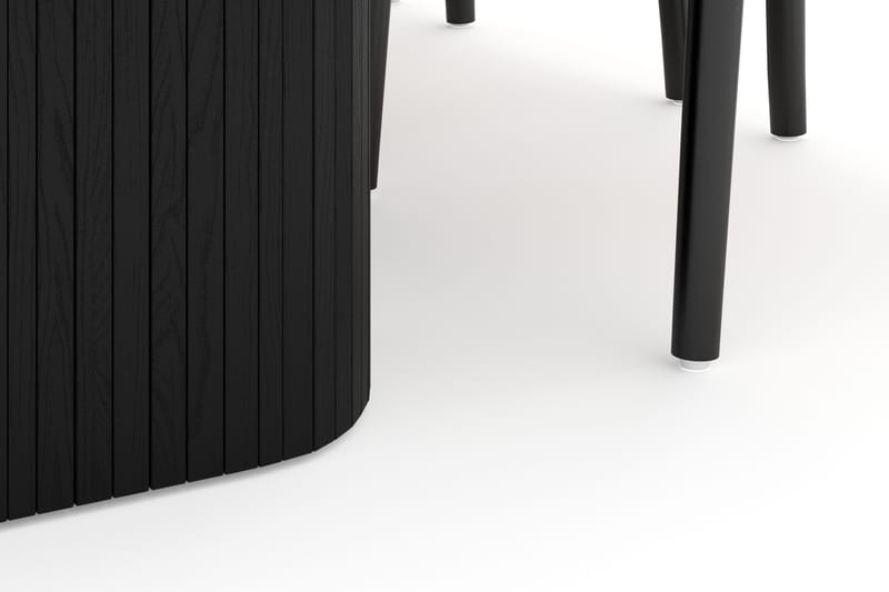 Kopparbo Matgruppe 200 cm med 6 Dastoori Spisestol - Svart - Møbler - Bord - Spisegruppe