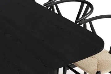 Kopparbo Matgruppe 240 cm med 8 Dastoori Spisestol - Svart - Møbler - Bord - Spisegruppe