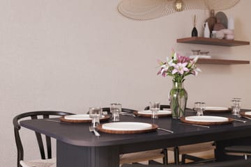 Kopparbo Matgruppe forlengelsesbart 180-240 cm med 6 Dezuid Spisestol - Svart - Møbler - Bord - Spisegruppe