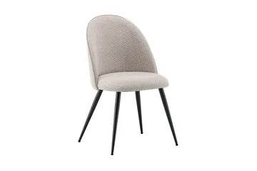 Kopparbo oval spisegruppe 220 cm med 6 Nibe Plus spisestoler - Svartlasert eik - Møbler - Bord - Spisegruppe