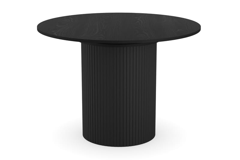 Kopparbo Rund Spisegruppe 106-156cm med 6 Alsarp Spisestoler - Svart - Møbler - Bord - Spisegruppe
