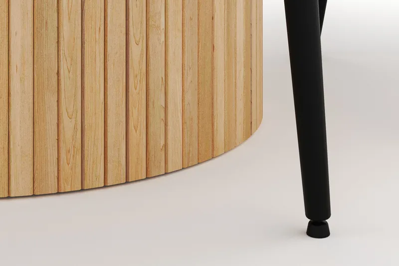 Kopparbo Rund Spisegruppe 130-150 cm 6 Alsarp Spisestoler - Naturell - Møbler - Bord - Spisegruppe