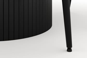 Kopparbo Rund Spisegruppe 130 cm 4 Alsarp Spisestoler - Svart - Møbler - Bord - Spisegruppe