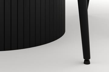 Kopparbo Rund Spisegruppe 130 cm 4 Alsarp Spisestoler - Svart - Møbler - Bord - Spisegruppe