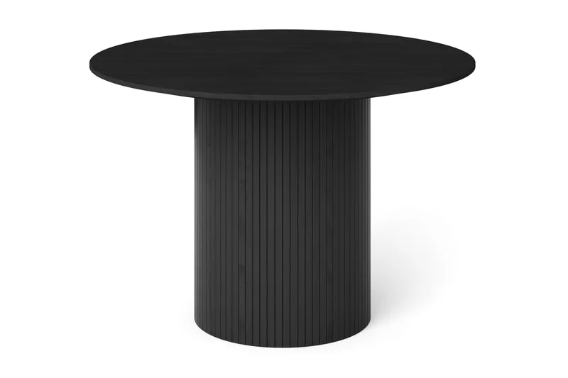 Kopparbo rundt spisebord 110 cm finér - Svart - Møbler - Bord - Spisebord & kjøkkenbord