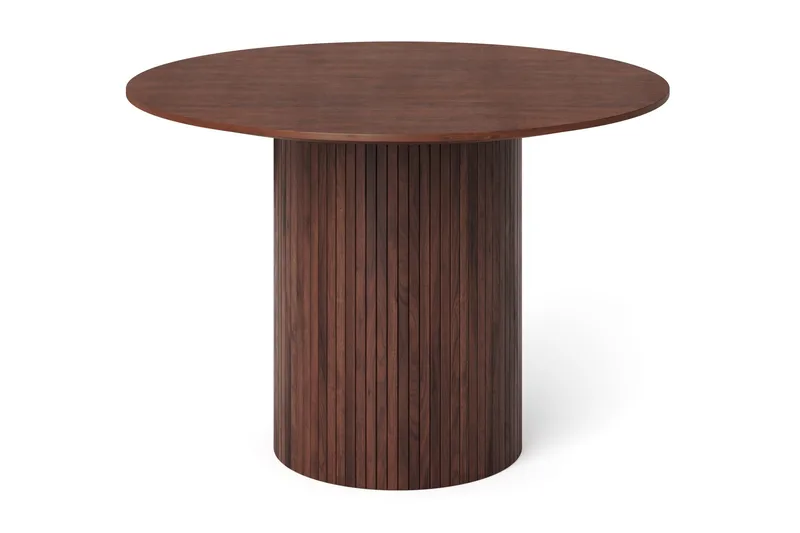 Kopparbo rundt spisebord 110 cm finér - Valnøtt - Møbler - Bord - Spisebord & kjøkkenbord