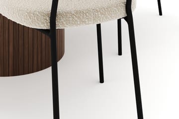 Kopparbo Rundt Spisebord 120 cm med 4 Gemmiano Stoler - Mørkebrun - Møbler - Bord - Spisegruppe