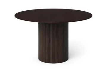 Kopparbo rundt spisebord 130 cm finér - Røkt eik - Møbler - Bord - Spisebord & kjøkkenbord