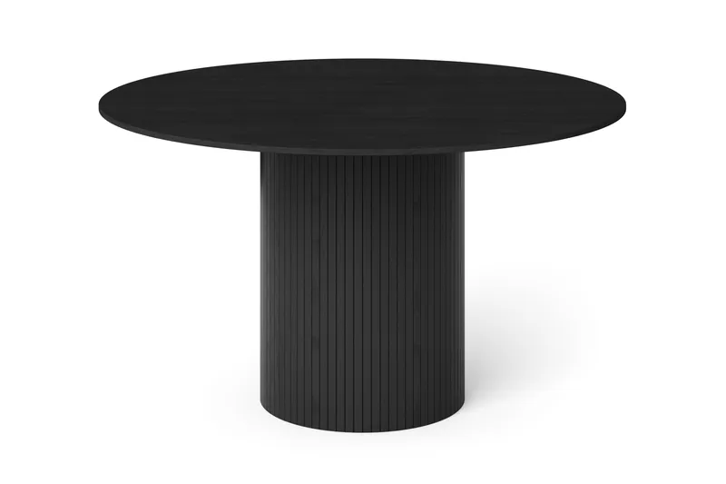 Kopparbo rundt spisebord 130 cm finér - Svartbeiset eik - Møbler - Bord - Spisebord & kjøkkenbord