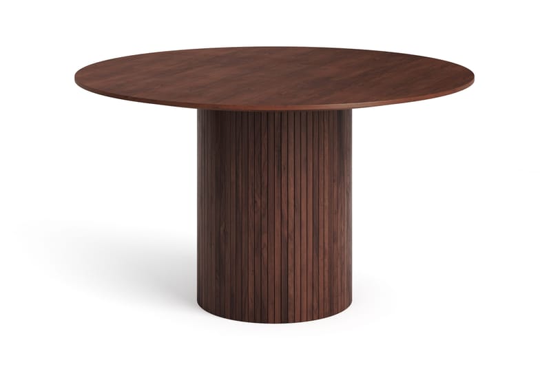 Kopparbo rundt spisebord 130 cm finér, Valnøtt