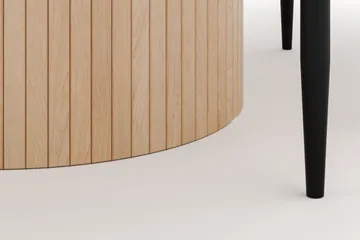 Kopparbo Rundt Spisebord 130 cm med 4 Sawako Stoler - Beige - Møbler - Bord - Spisegruppe