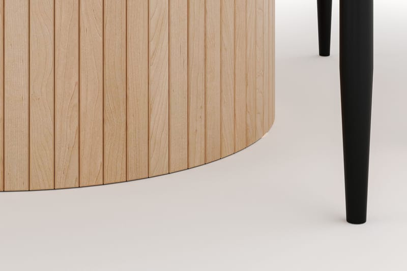 Kopparbo Rundt Spisebord 130 cm med 4 Sawako Stoler - Beige - Møbler - Bord - Spisegruppe