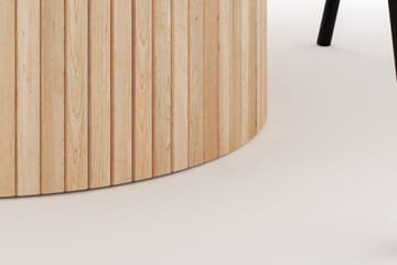 Kopparbo Rundt Spisebord 130 cm Uttrekkbart med 4 Berit Stoler - Hvit - Møbler - Bord - Spisegruppe