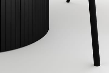 Kopparbo Rundt Spisebord 130 cm Uttrekkbart med 4 Berit Stoler - Svart - Møbler - Bord - Spisegruppe