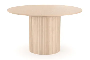Kopparbo Rundt Spisebord 130 cm Uttrekkbart med 4 Sawako Stoler - Hvit - Møbler - Bord - Spisegruppe