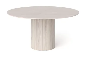 Kopparbo rundt spisebord 150 cm finér - Hvitlasert eik - Møbler - Bord - Spisebord & kjøkkenbord