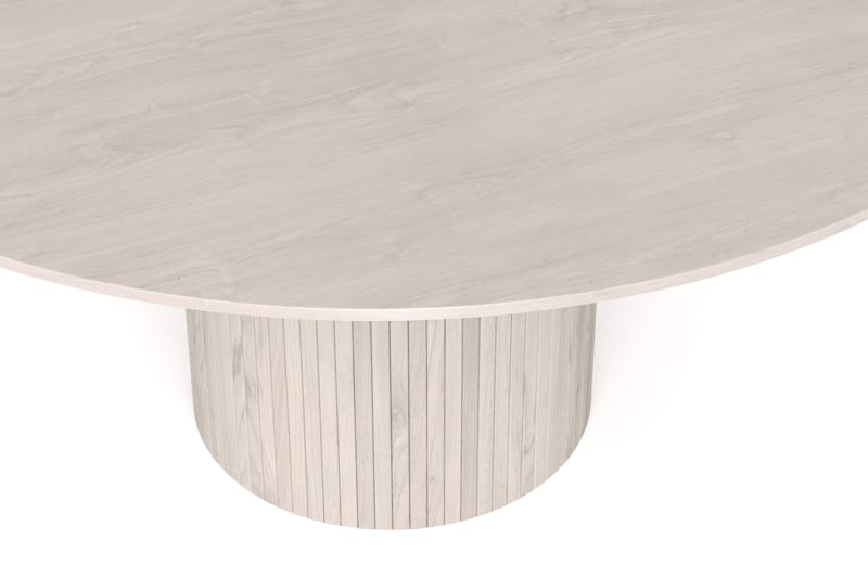 Kopparbo rundt spisebord 150 cm finér - Hvitlasert eik - Møbler - Bord - Spisebord & kjøkkenbord