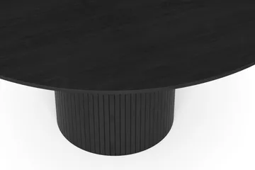 Kopparbo rundt spisebord 150 cm finér - Svart - Møbler - Bord - Spisebord & kjøkkenbord