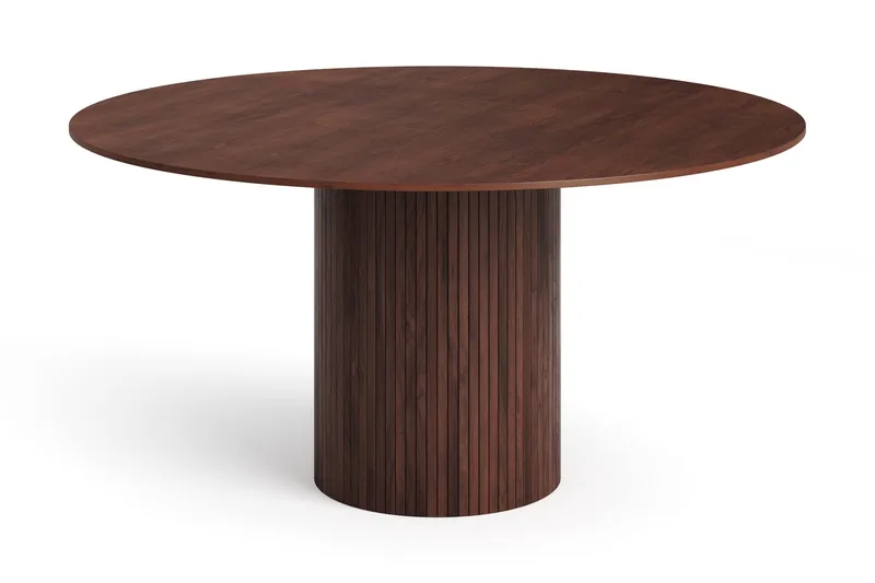 Kopparbo rundt spisebord 150 cm finér, Valnøtt