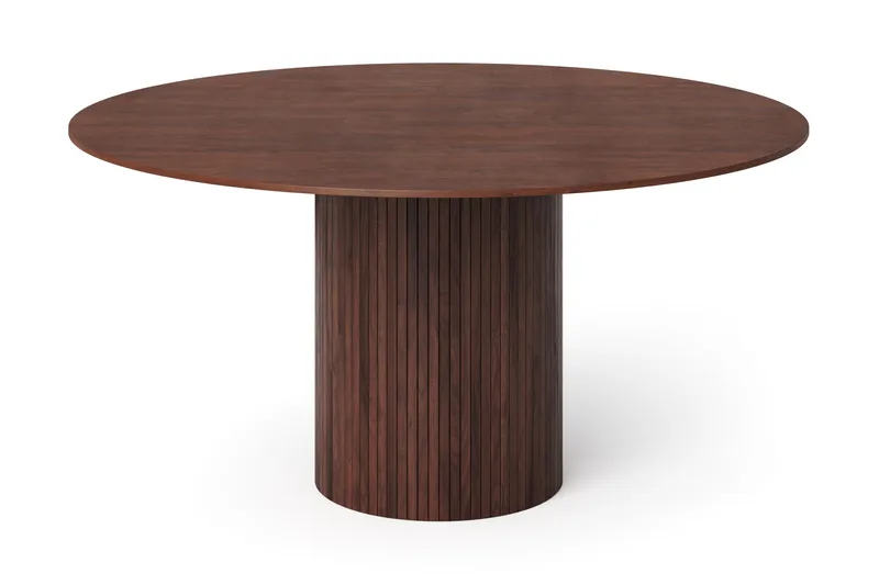 Kopparbo rundt spisebord 150 cm finér - Valnøtt - Møbler - Bord - Spisebord & kjøkkenbord