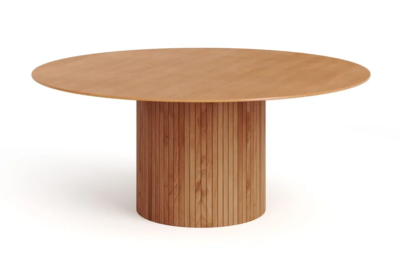 Kopparbo rundt spisebord 180 cm finér, Eik