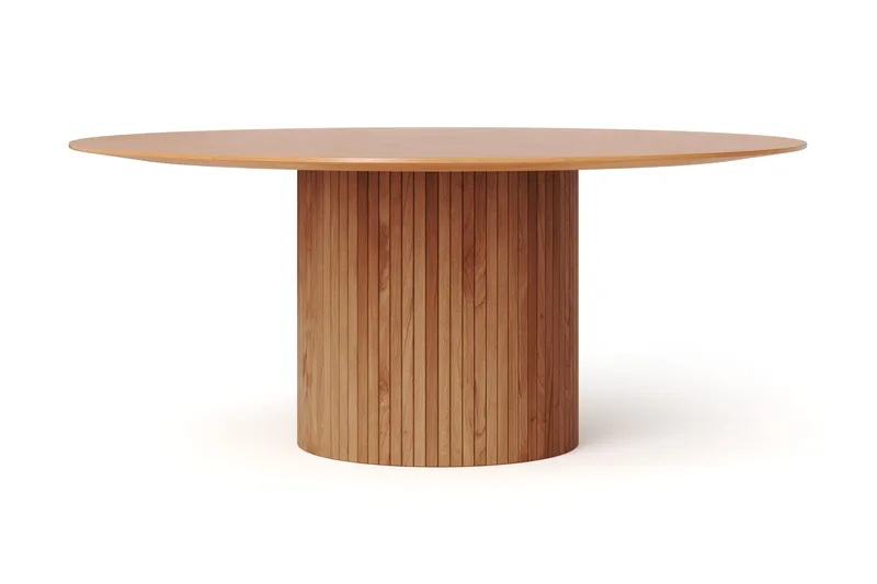 Kopparbo rundt spisebord 180 cm finér - Eik - Møbler - Bord - Spisebord & kjøkkenbord