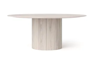 Kopparbo rundt spisebord 180 cm finér - Hvitlasert - Møbler - Bord - Spisebord & kjøkkenbord