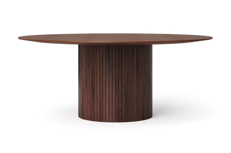 Kopparbo rundt spisebord 180 cm finér - Valnøtt - Møbler - Bord - Spisebord & kjøkkenbord