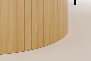 Kopparbo Rundt Spisebord 180 cm med 6 Sawako Stoler - Hvitlasert - Møbler - Bord - Spisegruppe