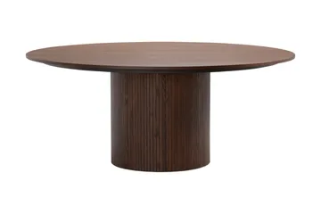 Kopparbo Rundt Spisebord 180 cm med 6 Sawako Stoler - Valnøtt - Møbler - Bord - Spisegruppe