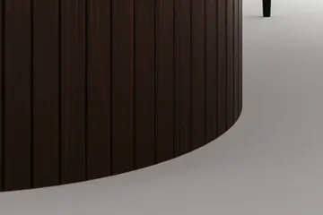 Kopparbo Rundt Spisebord 180 cm med 6 Sawako Stoler - Valnøtt - Møbler - Bord - Spisegruppe