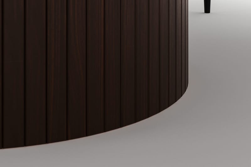 Kopparbo Rundt Spisebord 180 cm med 6 Sawako Stoler - Valnøtt - Møbler - Bord - Spisegruppe