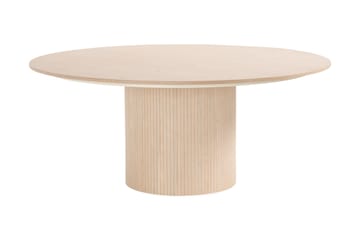 Kopparbo Rundt Spisebord 180 cm med 8 Gemmiano Stoler - Hvitlasert - Møbler - Bord - Spisegruppe