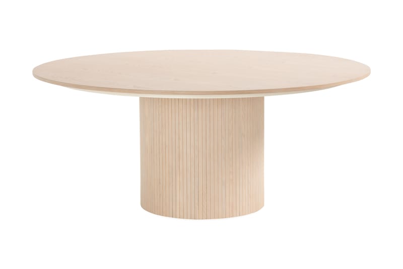 Kopparbo Rundt Spisebord 180 cm med 8 Gemmiano Stoler - Hvitlasert - Møbler - Bord - Spisegruppe