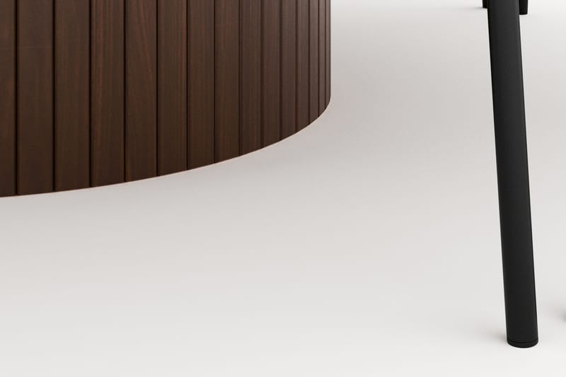 Kopparbo Rundt Spisebord 180 cm med 8 Gemmiano Stoler - Valnøtt - Møbler - Bord - Spisegruppe
