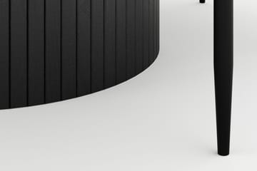 Kopparbo Rundt Stort Spisebord 180 cm med 4 Sawako Stoler - Svart - Møbler - Bord - Spisegruppe